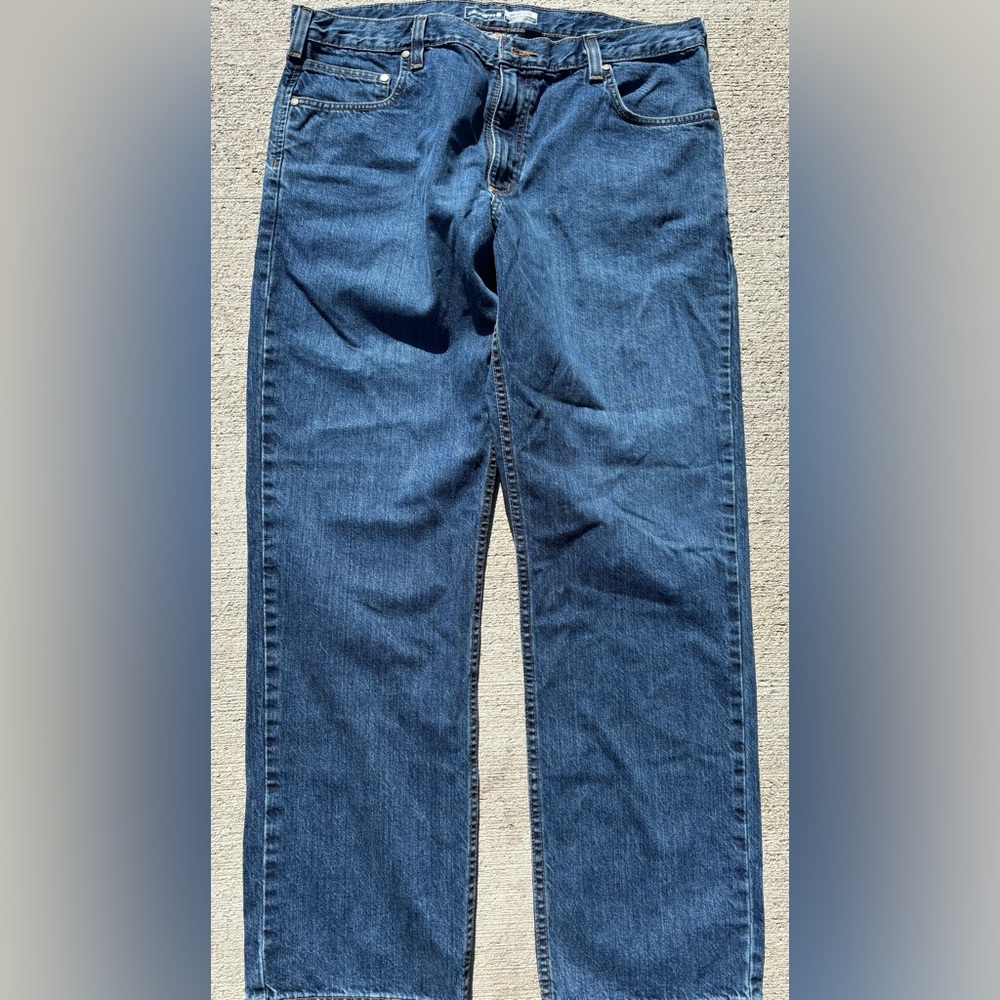 Carhartt Men's Bootcut Jeans - Dark Blue Denim